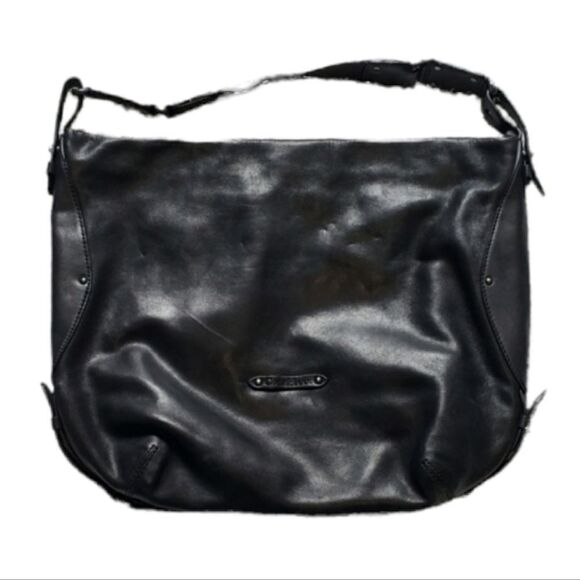 Cole Haan Boho Black Leather Bag - Picture 1 of 7